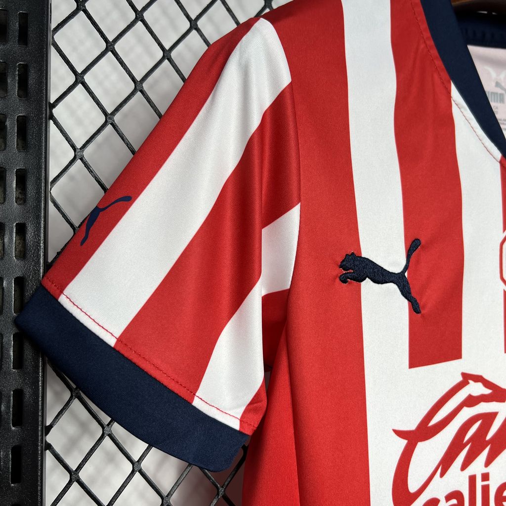 24/25 Chivas Home jersey Kid Kits Size 16-28