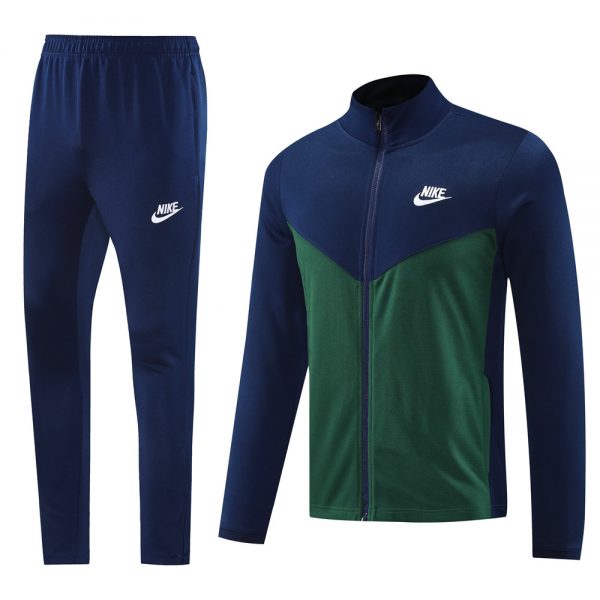2024 Nike Blue Green Jacket Training Suit Set Football Team Shirt Sports Fashion