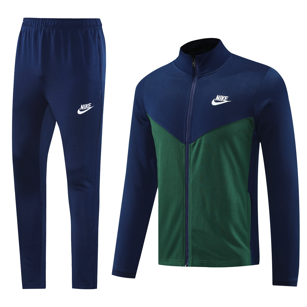 2024 Nike Blue Green Jacket Training Suit Set Football Team Shirt Sports Fashion