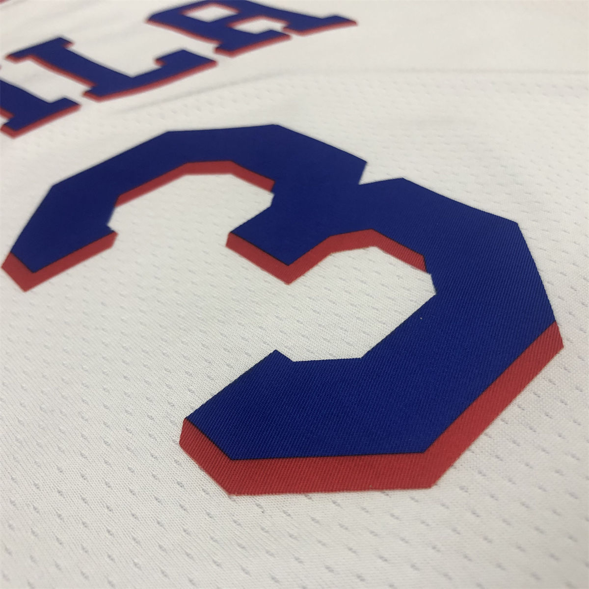 NBA Philadelphia 76ers V-Neck White Jersey IVERSON#3 S-XXL