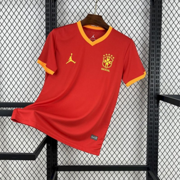 2025/26 Brazil Jordan Special Edition Red jersey Fan Version