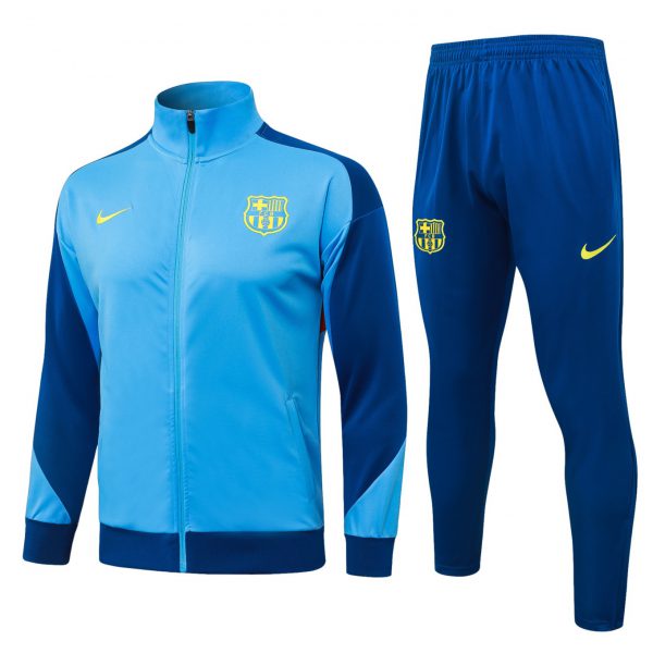 2026 Barcelona Light blue Jacket Training Suit Set