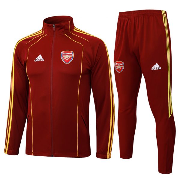 2025/26 Arsenal maroon Jacket Training Suit Set Football Team Shirt Sports Fashion