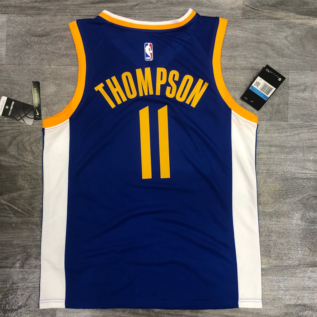NBA Golden State Warriors V neck Blue Jersey THOMPSON#11 S-XXL