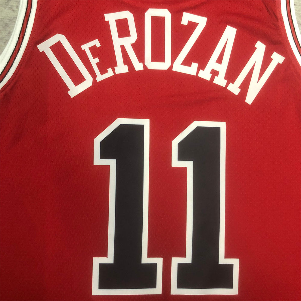 NBA Chicago Bulls DeROZAN#11 2022/23 Red Icon Edition Swingman Jersey S-XXL