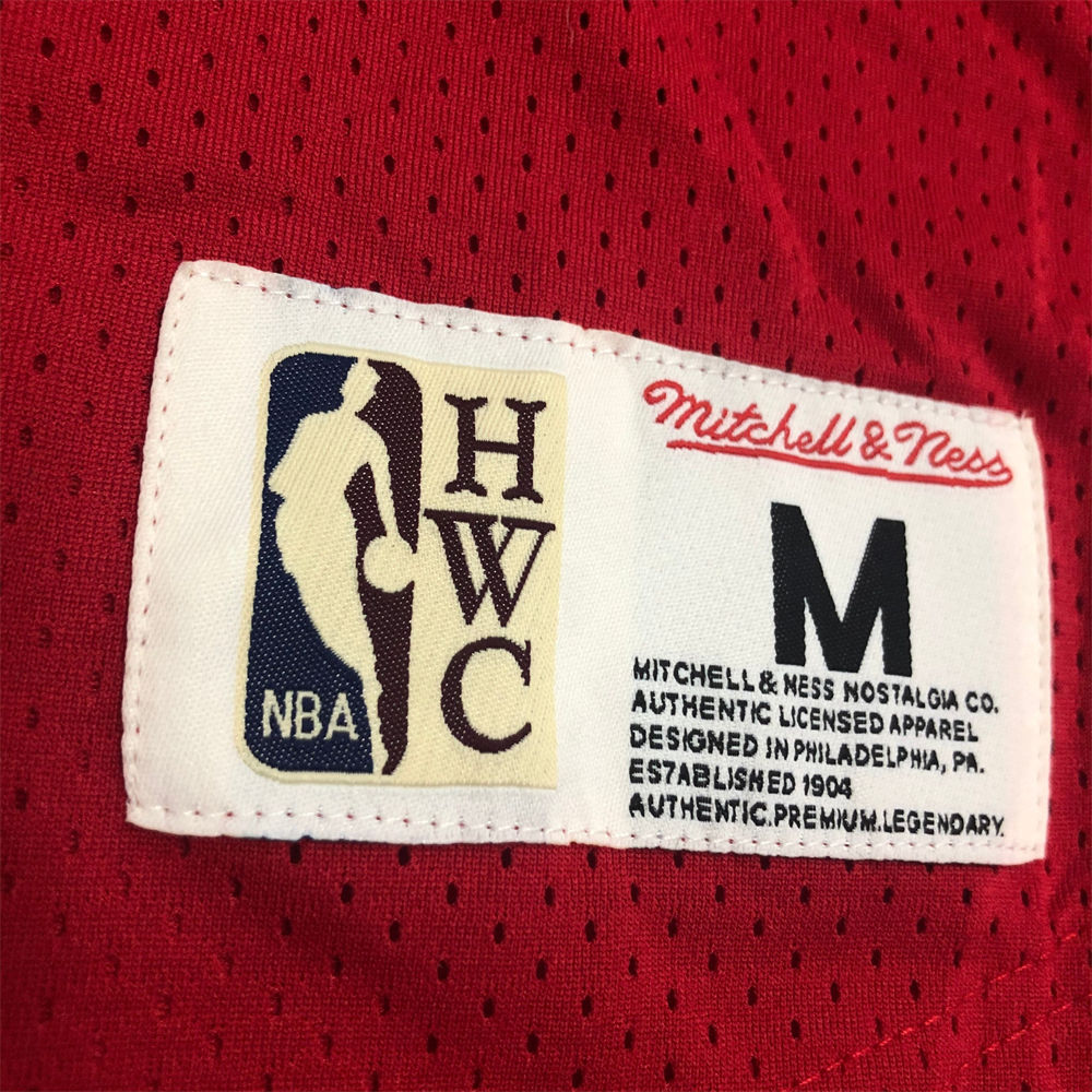 NBA Chicago Bulls Mitchellness Red Jersey JORDAN#23 S-XXL
