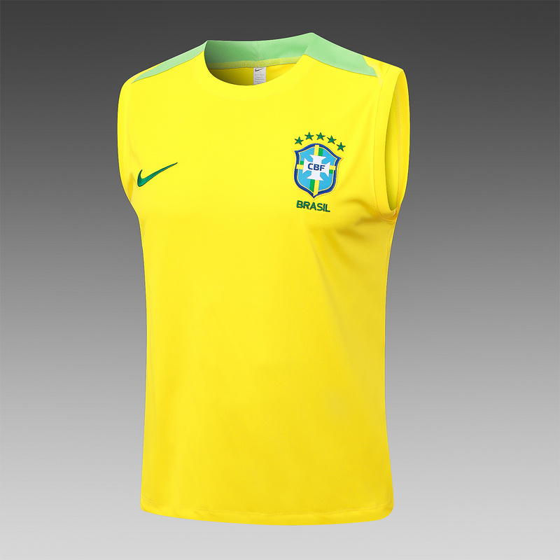 24/25 Brazil Yellow Training Set Shirt and Shorts
