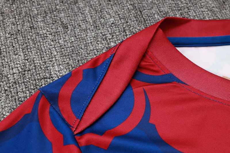 24/25 Barcelona Blue Red Training Set Shirt and Shorts