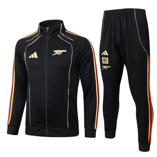 2026 Arsenal Black Jacket Training Suit Set