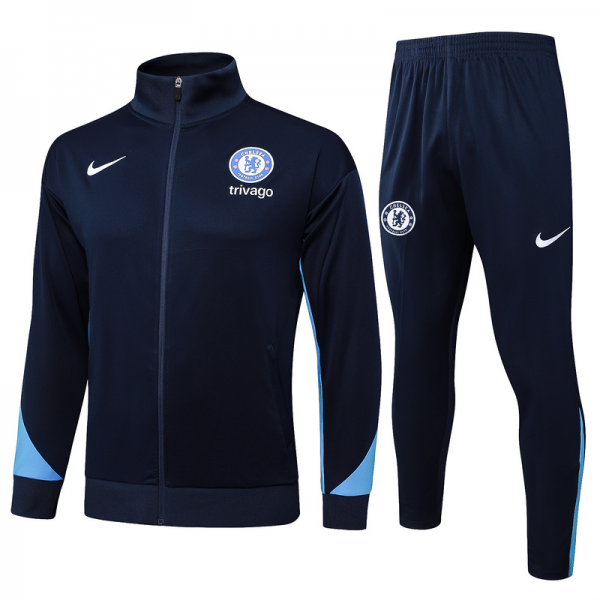 2024/25 Chelsea Royal blue Jacket Training Suit Set Football Team Shirt Sports Fashion