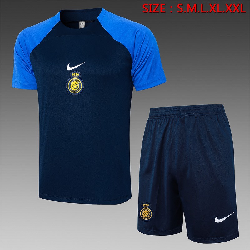 24/25 Al Nassr Royal Blue Training Set Shirt and Shorts