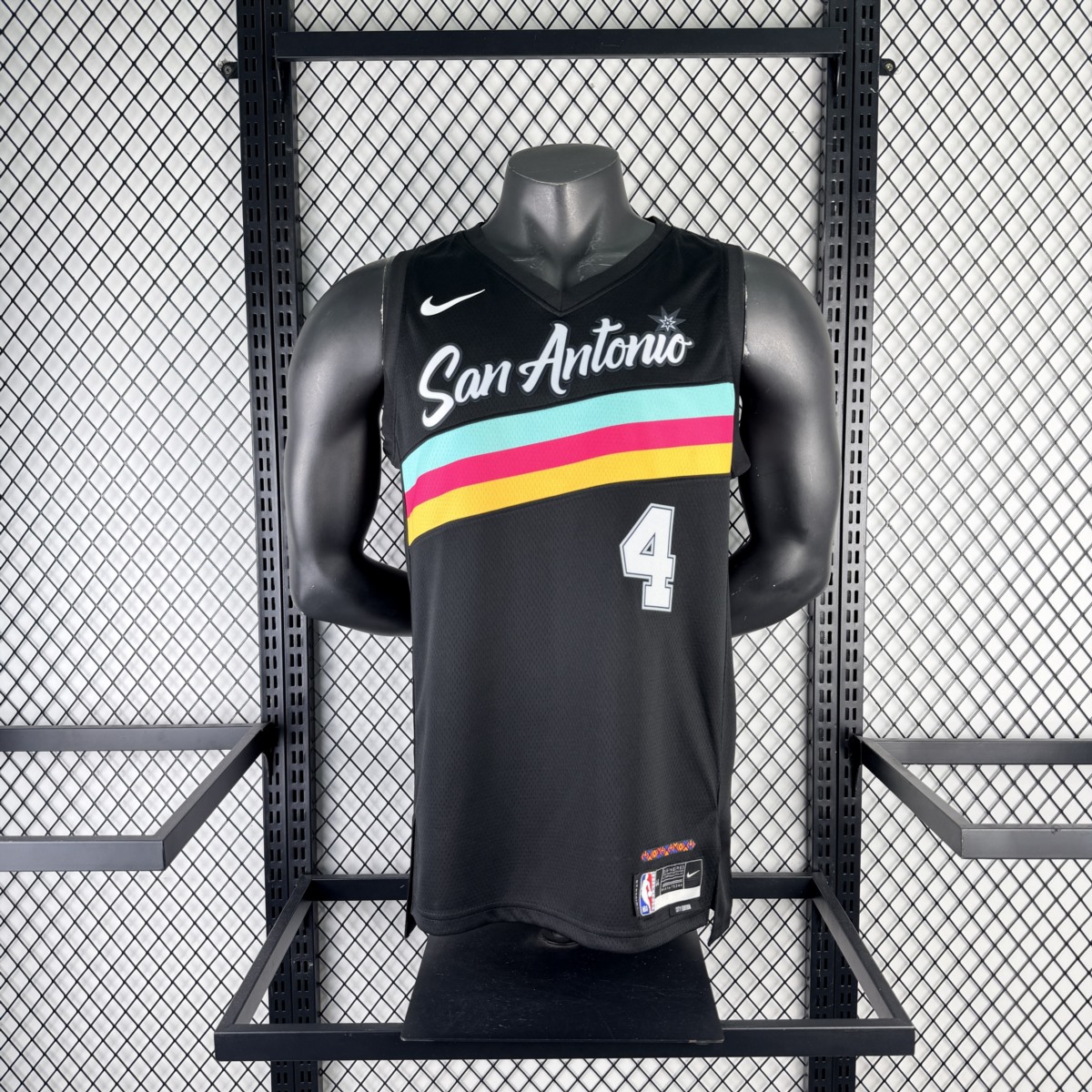 NBA San Antonio Spurs 2026 City Edition Black jersey FOX#4