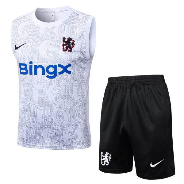 2026 Chelsea White Training Set Shirt and Shorts