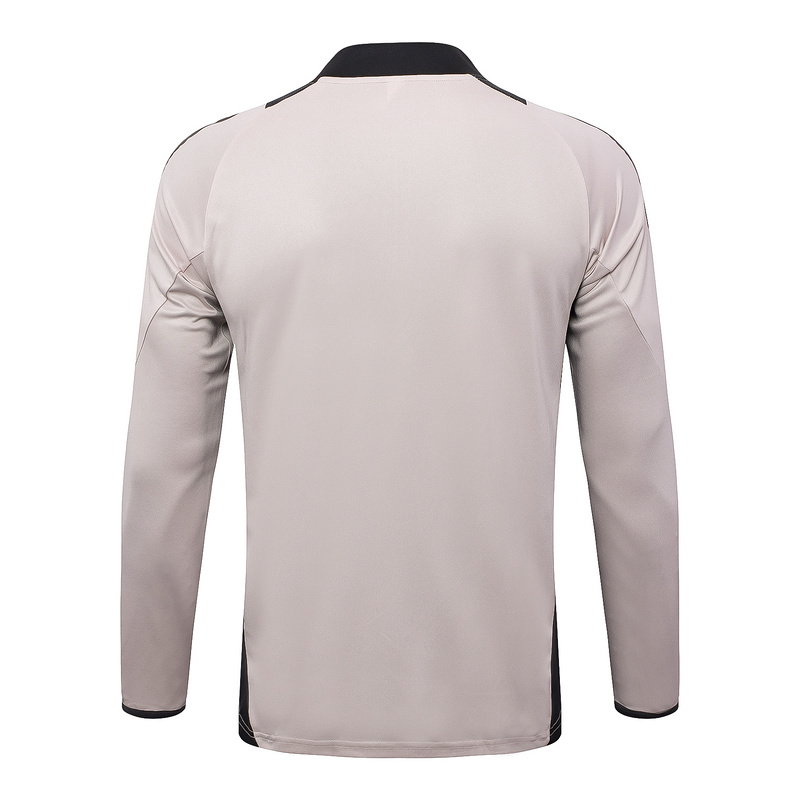 24/25 Real Madrid Light Pink Long-sleeved half-pull training kit Football team kit