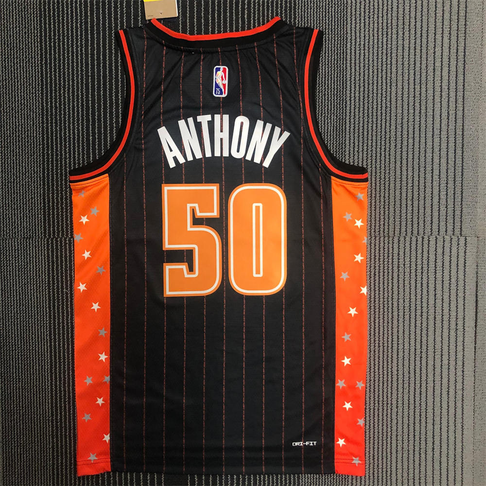 NBA Orlando Magic V-Neck Black 75th Anniversary FUTLZ#20 JERSEY S-XXL