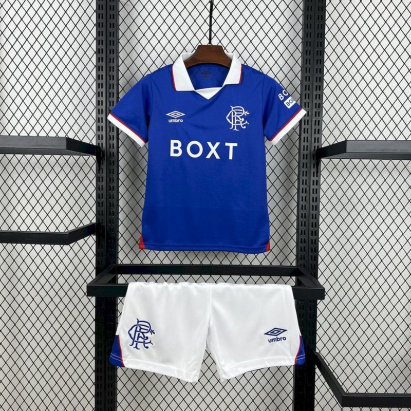 2025/26 Rangers Home jersey kids Kits size: 16-28