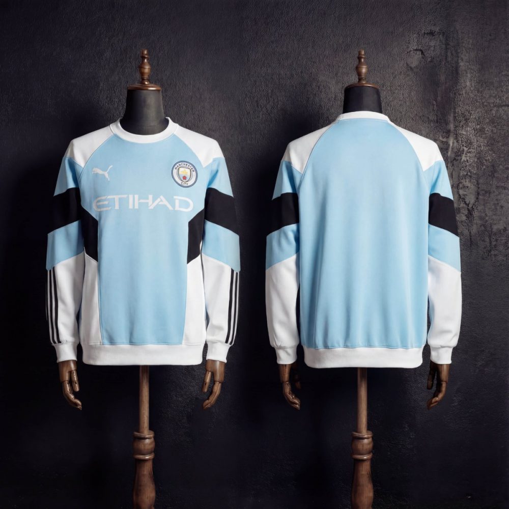 2025/26 Manchester City Long Sleeve Sky Blue Sweatshirt