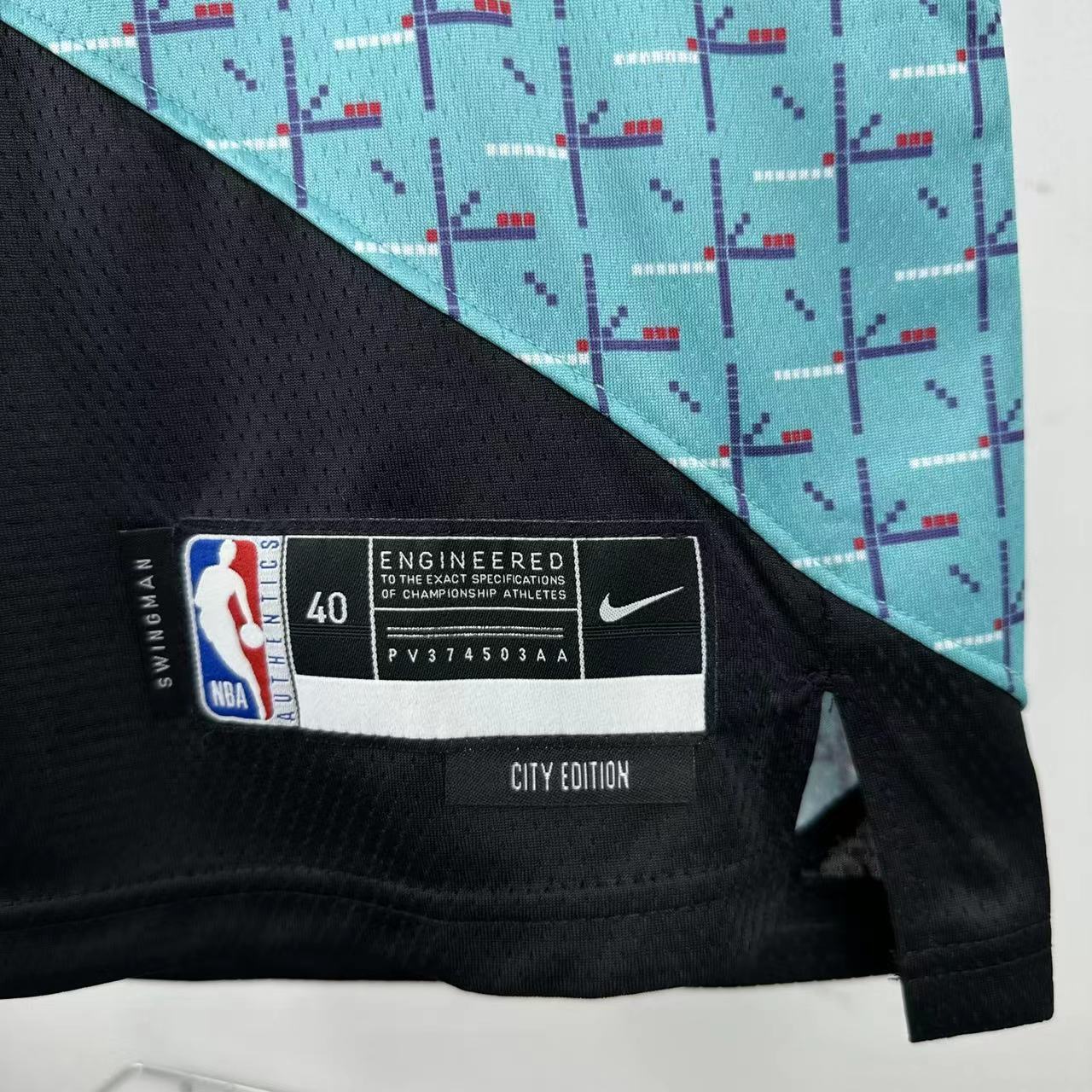 NBA Portland Trail Blazers V-Neck City Edition Black Jersey YANG#16 S-XXL