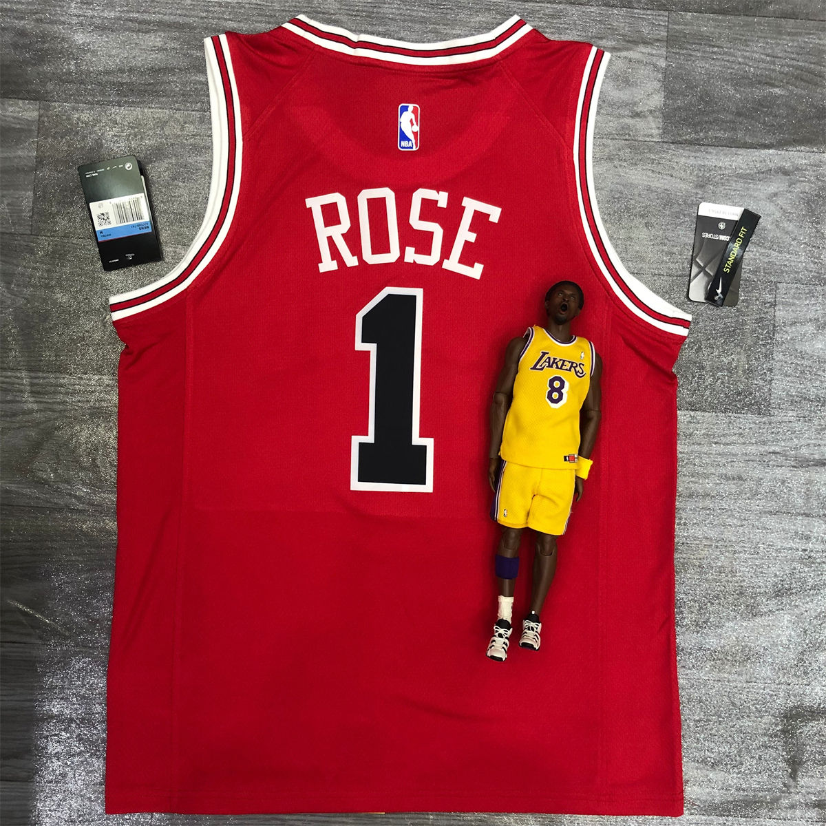 NBA Chicago Bulls Round neck Red Jersey ROSE#1 S-XXL