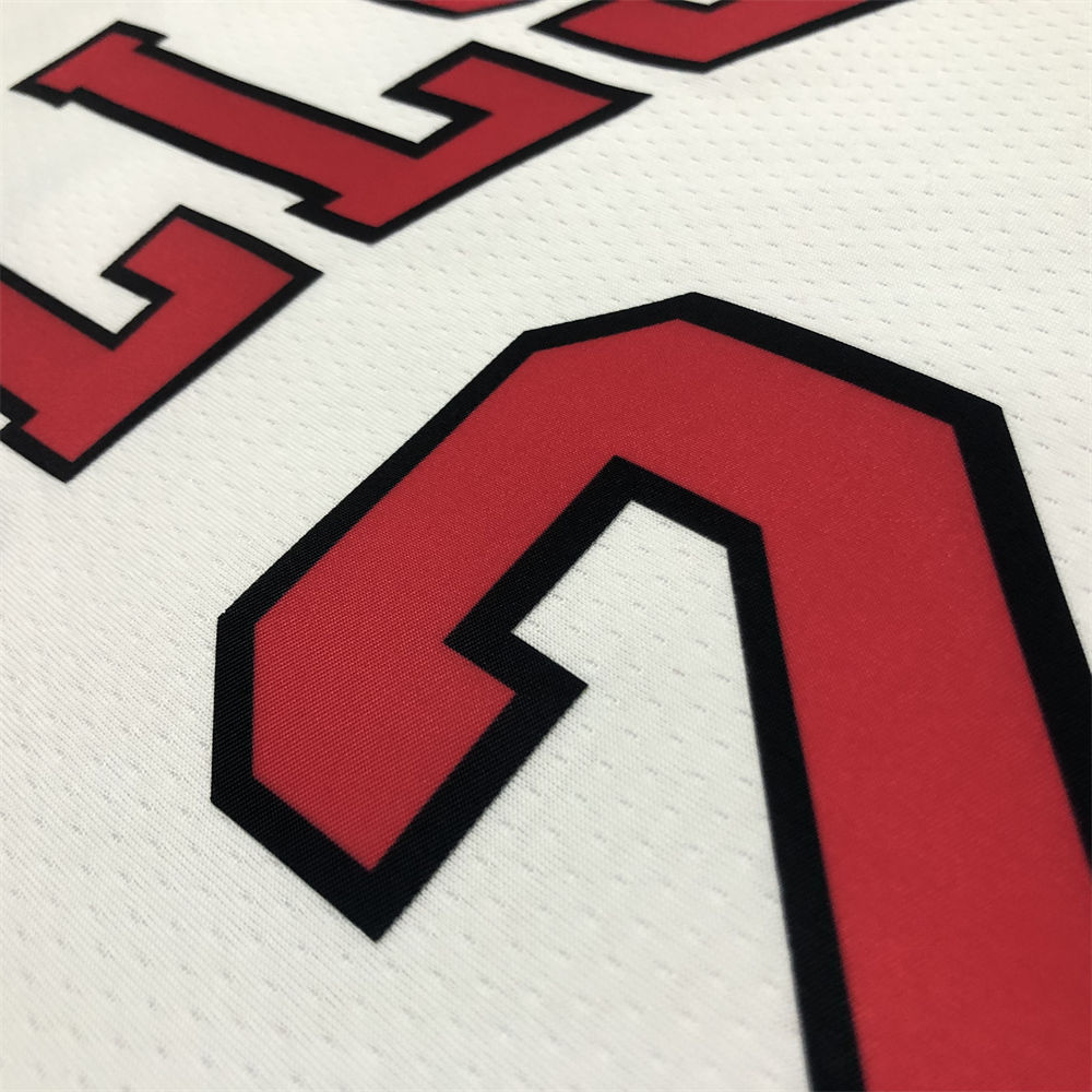 NBA Chicago Bulls Round Neck White Jersey BALL#2 S-XXL