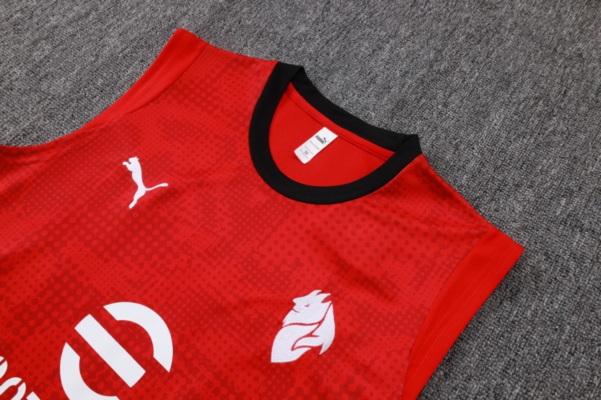 2026 AC Milan Red Training Set Shirt and Shorts