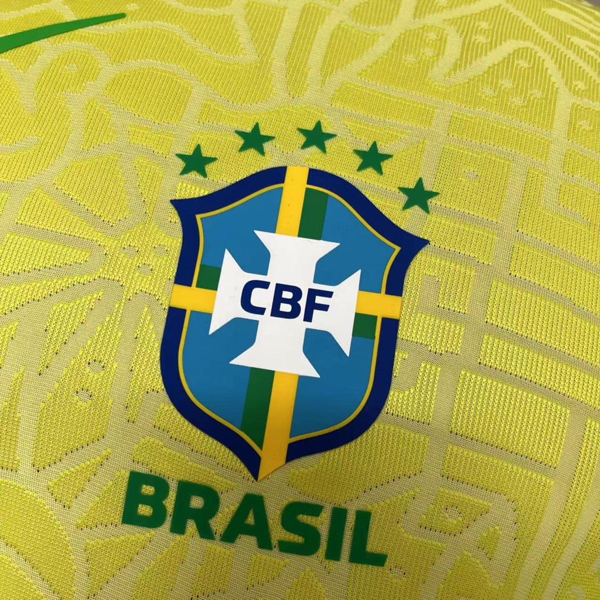 2024/25 Brazil  Home Jersey Player Version