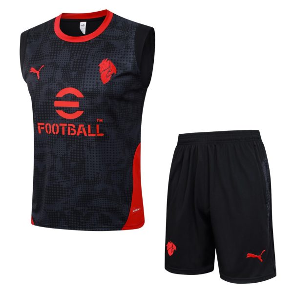 2026 AC Milan Black Training Set Shirt and Shorts