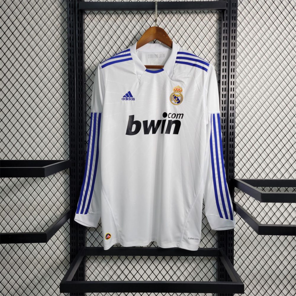 Retro Real Madrid 10/11 Home jersey Third Home Long Sleeves Fan Version