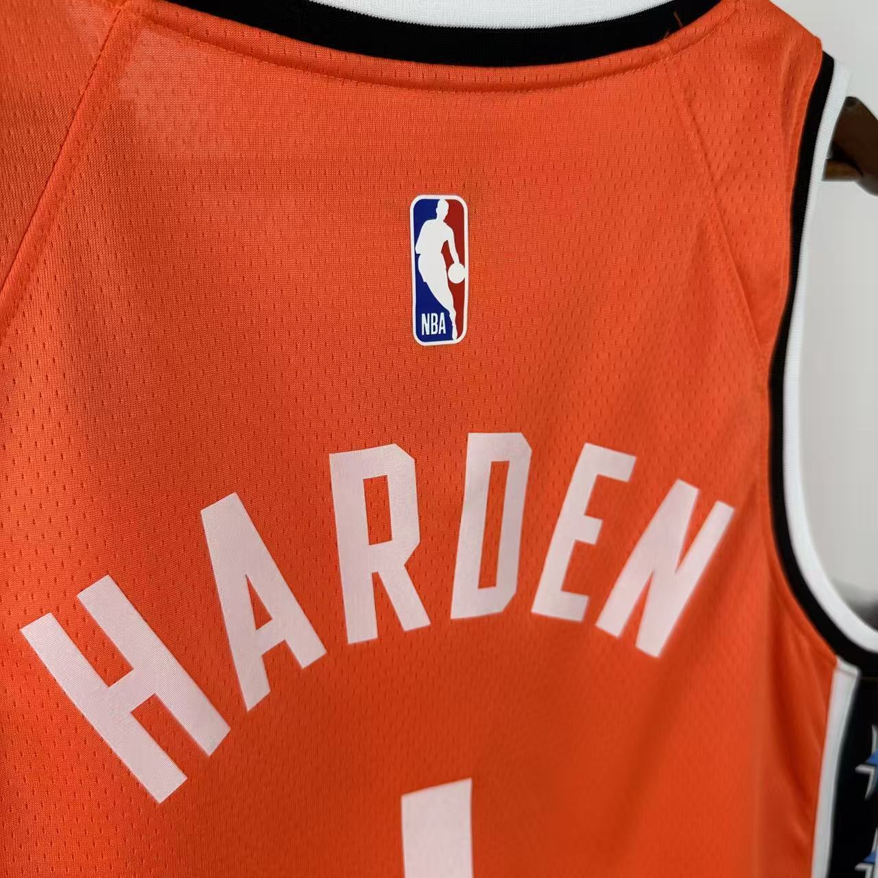 NBA 2026 Los Angeles Clippers City Edition Orange Jersey HARDEN#1