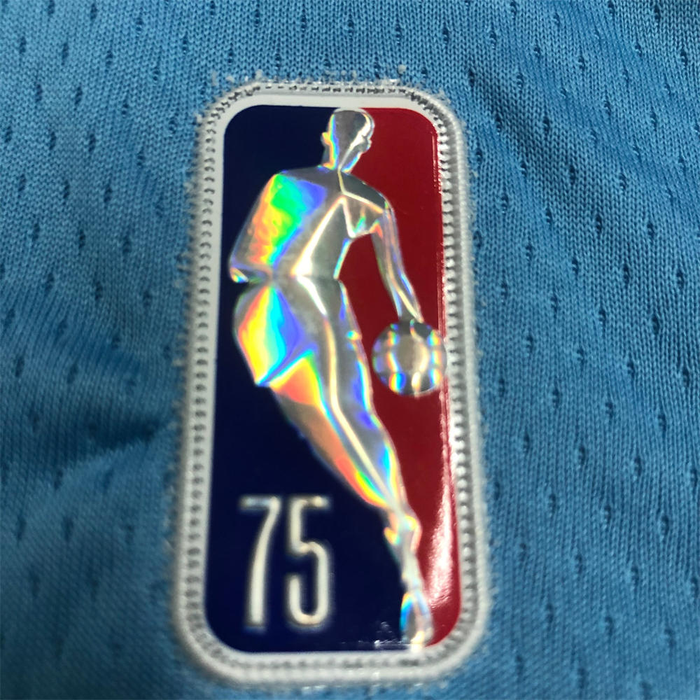NBA Memphis Grizzies Round Neck Blue 75th AnniversaryJersey MORANT #15 S-XXL