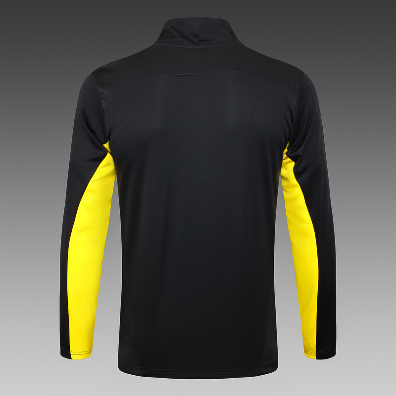 2024/25 Dortmund Black Jacket Training Suit Set Football Team Shirt Sports Fashion