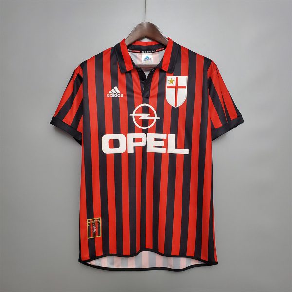 Retro AC Milan 99/00 Home jersey Fan Version