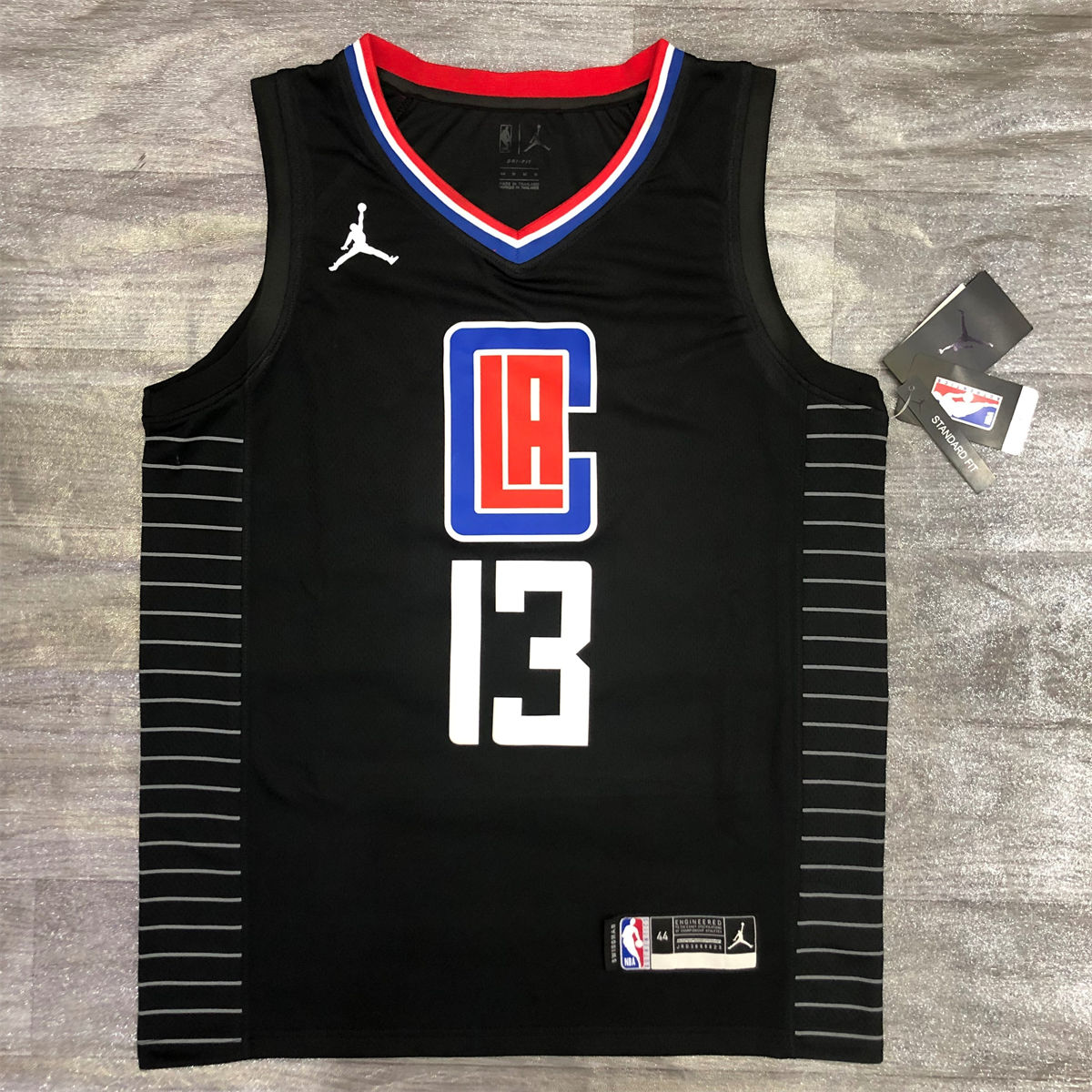 NBA Los Angeles Clippers V neck Black Jersey GEORGE#13 S-XXL