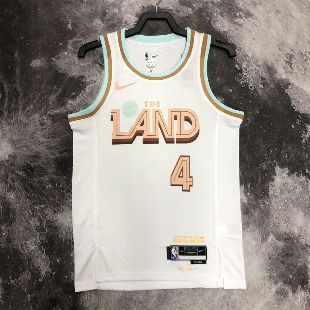 NBA Cleverland Cavaliers Round Neck White jersey MOBLEY#4 S-XXL