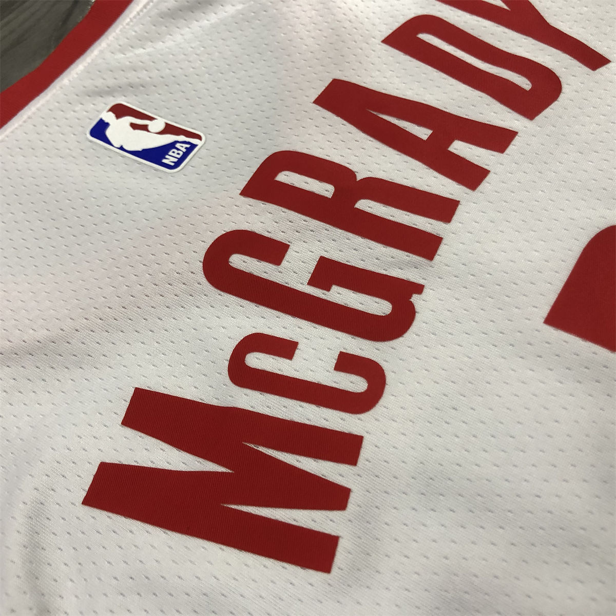 NBA Houston Rockets V-Neck White Jersey McGRADY#1 S-XXL
