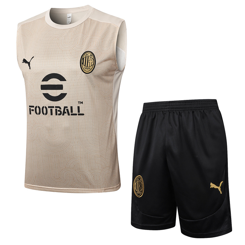 24/25 AC Milan Apricot Training Set Shirt and Shorts