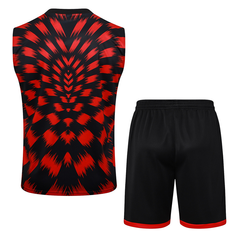 2025/26 Flamengo Red Black Training Set Shirt and Shorts