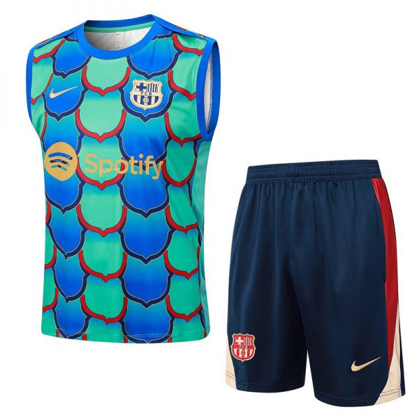 24/25 Barcelona Green Training Set Shirt and Shorts