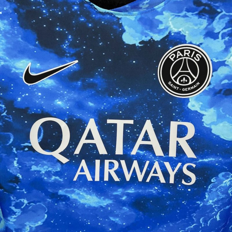 2025/26 PSG Blue sky and white clouds Jersey Fan Version