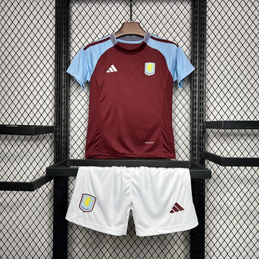 2024/25 Aston Villa Home jersey Kid Kits Size 16-28