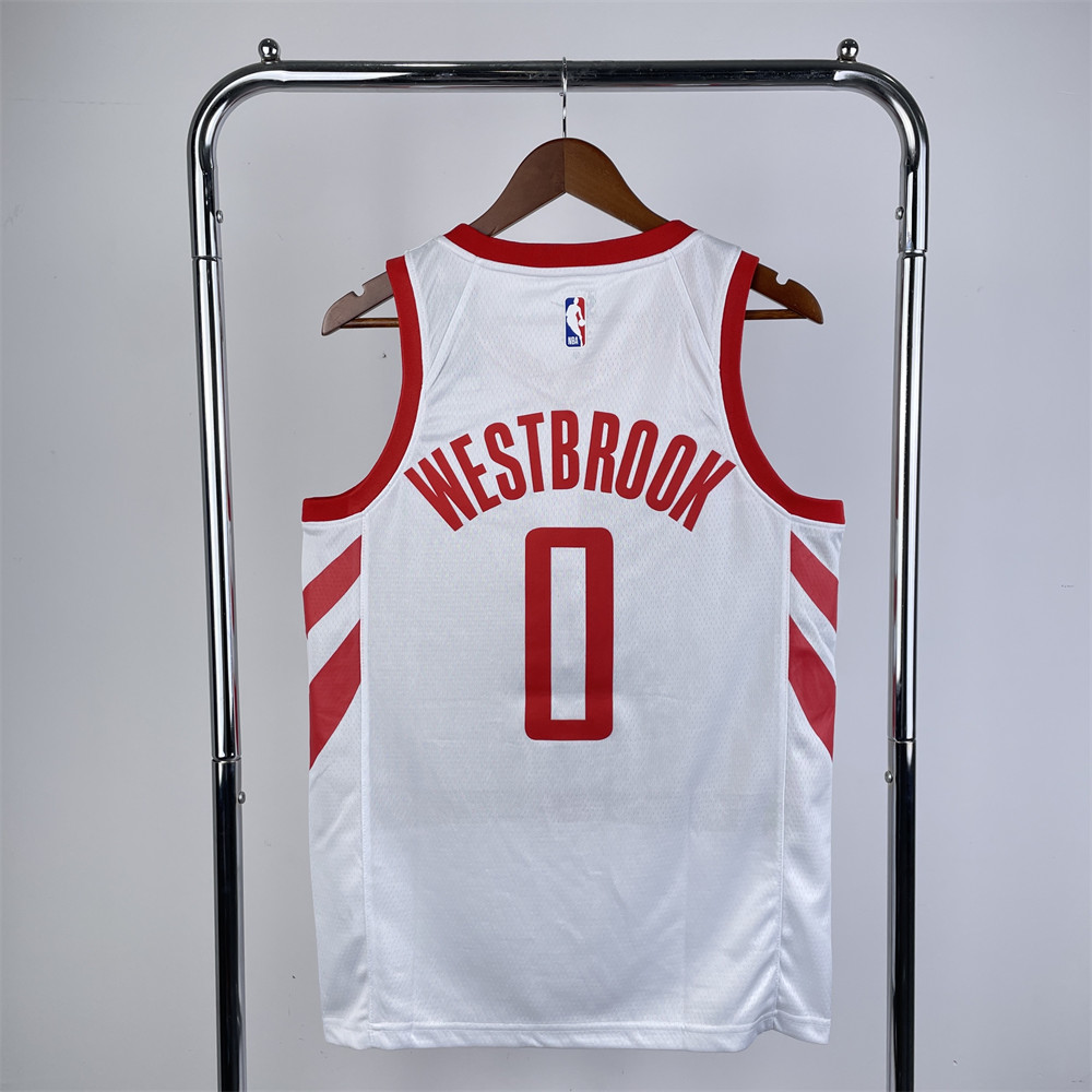 NBA Houston Rockets WESTBROOK#0 2018/19 White Association Edition Swingman Jersey S-XXL