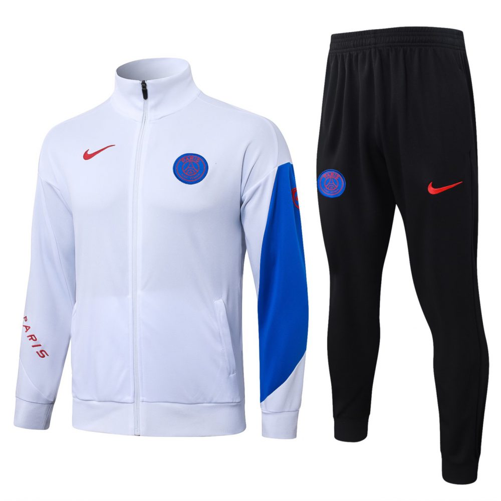 2026 Paris White Jacket Training Suit Set