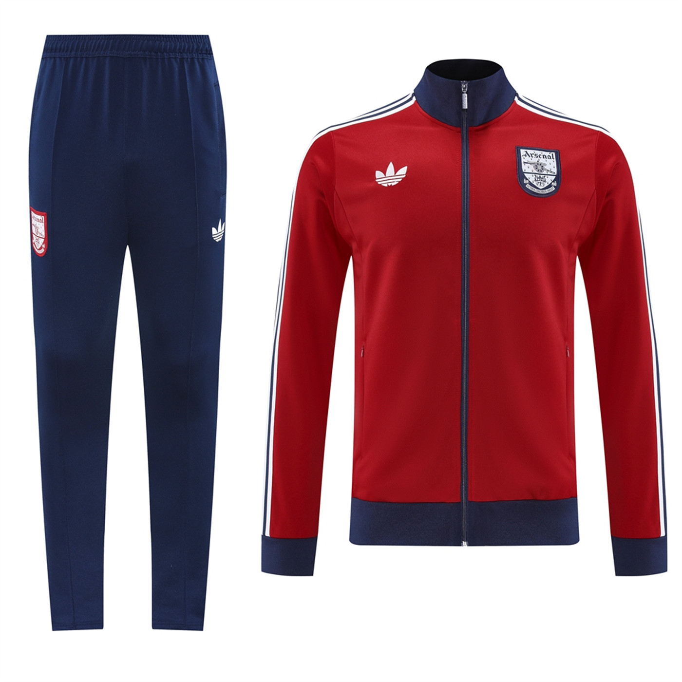 2024 Arsenal purplish red Jacket Training Suit Set Football Team Shirt Sports Fashion