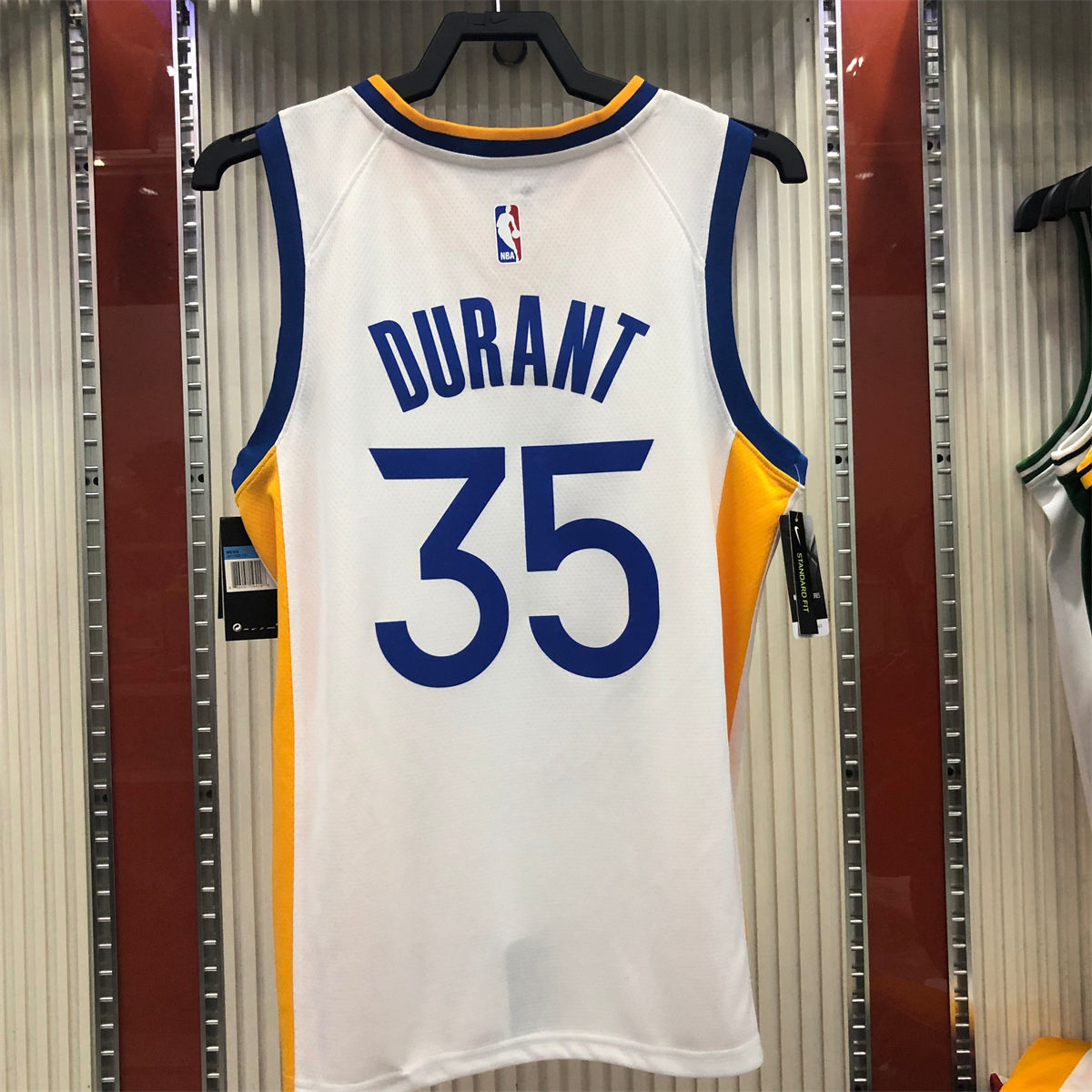 NBA Golden State Warriors V neck White Jersey DURANT#35 S-XXL