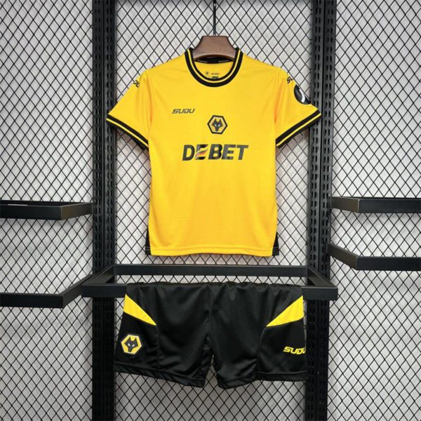 2024/25 Wolves Home jersey Kid Kits Size 16-28