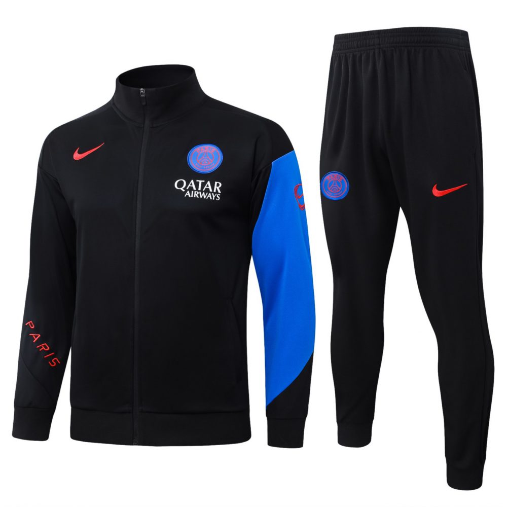2026 Paris Black Jacket Training Suit Set