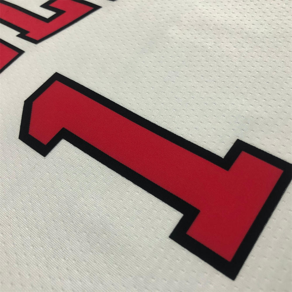 NBA Chicago Bulls Round Neck White 75th anniversaryJersey ROSE#1 S-XXL