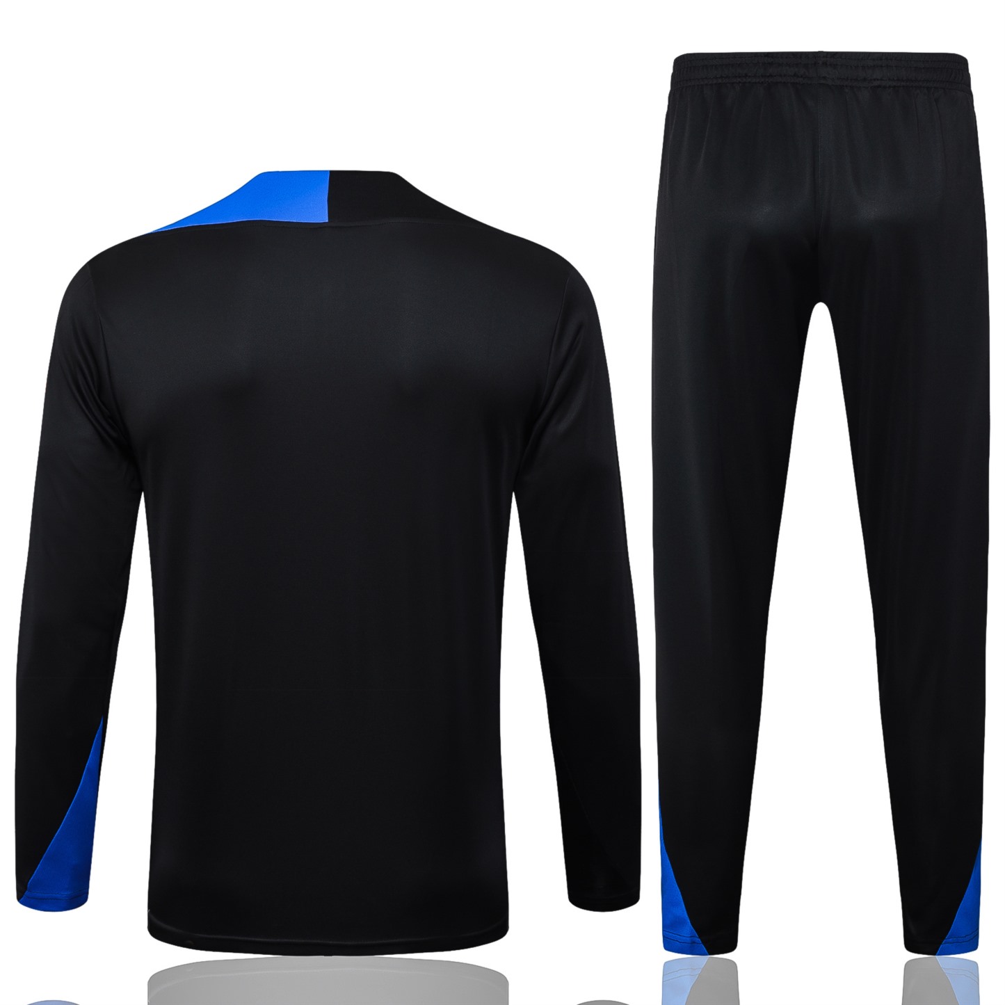202526 PSG Black Long-sleeved half-pull training kit Football team kit