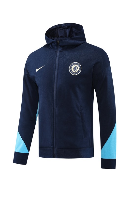 2024 Chelsea Royal Blue Hoodie Jacket Kit Set Football Team Shirt Sports Fashion