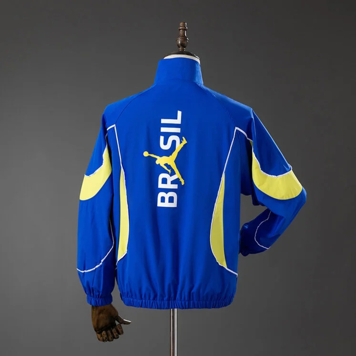 2026 Brazil Blue Windbreaker Jacket